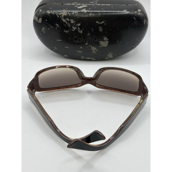 Calvin Klein Collection 9895 796 Sunglasses Brown Gradient Women Italy w Case main image 6